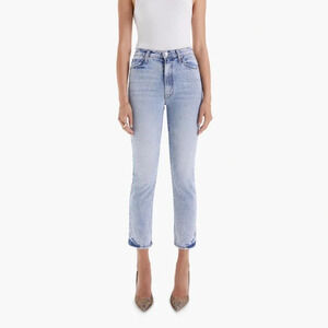 Mother Superior Denim The Swooner Rascal Ankle Signs & Symbols Jeans